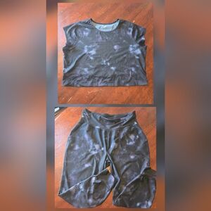 Old Navy Active PowerSoft Purple Tie Dye Set